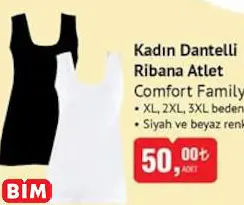 COMFORT FAMİLY KADIN DANTELLİ RİBANA ATLET